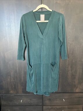 dolan Teal V-Neck Tunic dress